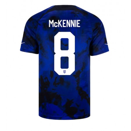 Virallinen pelipaita Yhdysvallat Weston McKennie 8 Vieras World Cup 2022 Lyhythihainen - Miesten